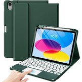 ProCase Toetsenbord Hoes met Touchpad voor iPad 11e Gen 2025 / 10e Gen 2022 - Midnight Green