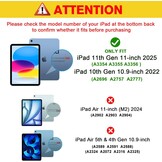 ProCase Toetsenbord Hoes met Touchpad voor iPad 11e Gen 2025 / 10e Gen 2022 - Midnight Green