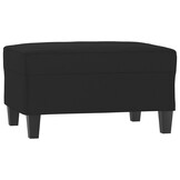 vidaXL Voetenbank 70x55x41 cm microvezelstof zwart