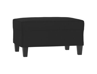 vidaXL Voetenbank 70x55x41 cm microvezelstof zwart