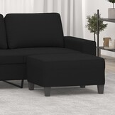 vidaXL Voetenbank 70x55x41 cm microvezelstof zwart