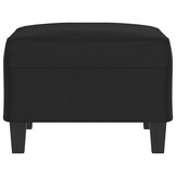 vidaXL Voetenbank 70x55x41 cm microvezelstof zwart