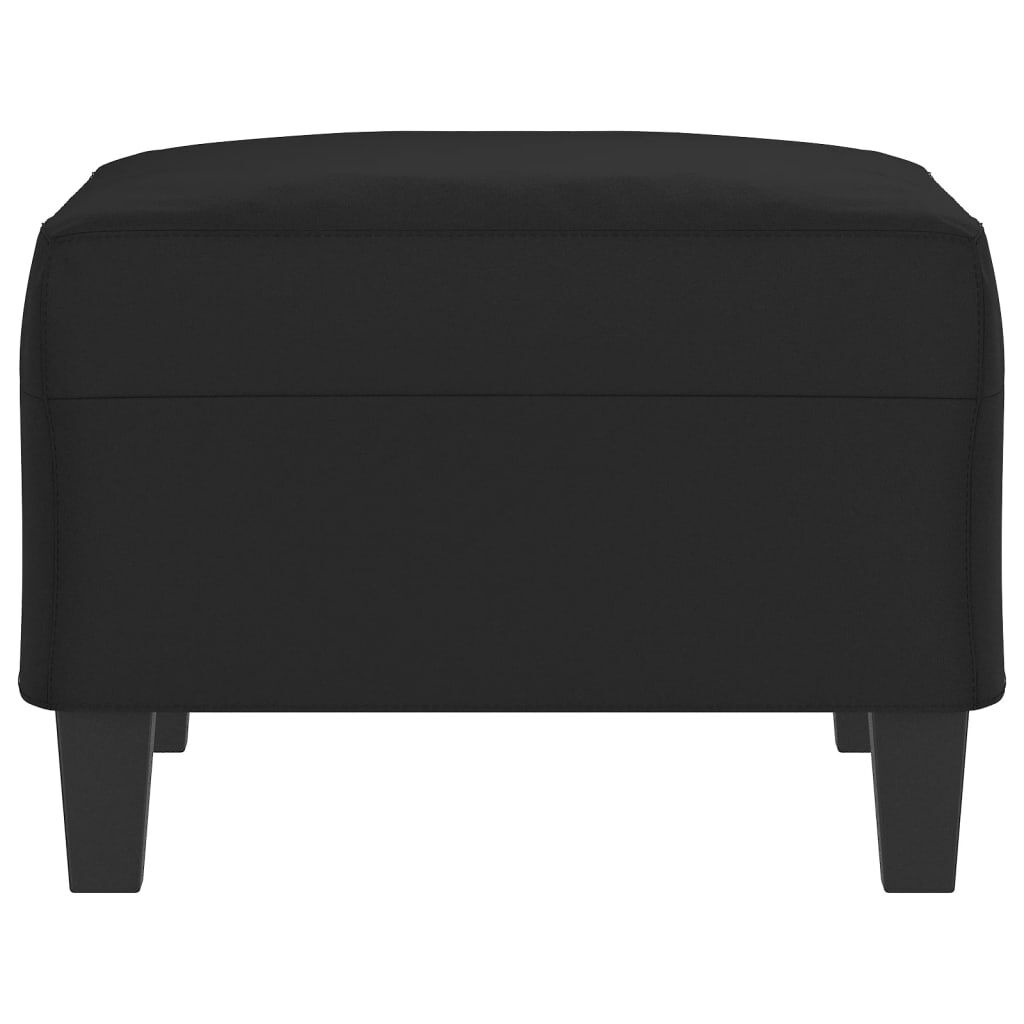 vidaXL Voetenbank 70x55x41 cm microvezelstof zwart