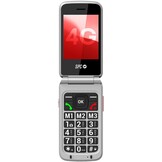 SPC Stella 3-4G Senior Mobile Phone with Flip Cover, Menu and Large Buttons, Emergency Call Button, External Configuration, Hearing Aid Compatible with 103 dB Volume, Charging Station and 3 Direct