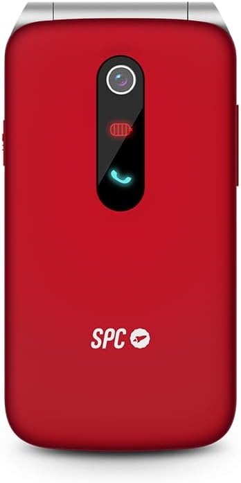 SPC Stella 3-4G Senior Mobile Phone with Flip Cover, Menu and Large Buttons, Emergency Call Button, External Configuration, Hearing Aid Compatible with 103 dB Volume, Charging Station and 3 Direct