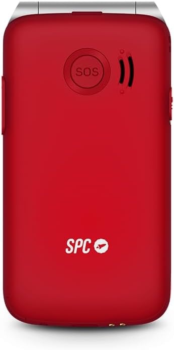 SPC Stella 3-4G Senior Mobile Phone with Flip Cover, Menu and Large Buttons, Emergency Call Button, External Configuration, Hearing Aid Compatible with 103 dB Volume, Charging Station and 3 Direct