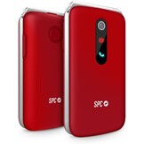 SPC Stella 3-4G Senior Mobile Phone with Flip Cover, Menu and Large Buttons, Emergency Call Button, External Configuration, Hearing Aid Compatible with 103 dB Volume, Charging Station and 3 Direct