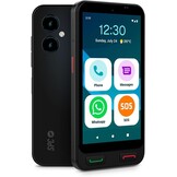SPC Zeus 2 Smartphone voor senioren met eenvoudige modus, fysieke knoppen, XXL-symbolen, compatibel met App Care afstandsbediening en locatie, 12,7 cm (5 inch), dubbele camera, 64 GB, laadstation