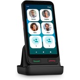 SPC Zeus 2 Smartphone voor senioren met eenvoudige modus, fysieke knoppen, XXL-symbolen, compatibel met App Care afstandsbediening en locatie, 12,7 cm (5 inch), dubbele camera, 64 GB, laadstation