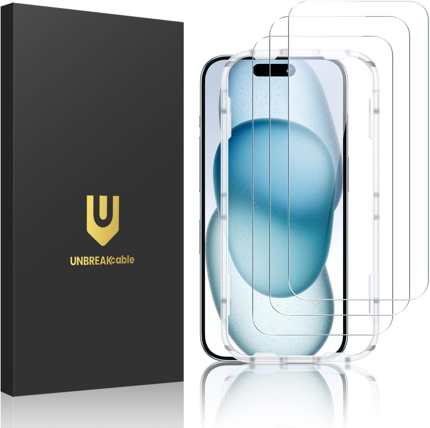 3x Gehard Glas Schermprotector iPhone 15 - 9H | 54% Korting