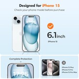 3x Gehard Glas Schermprotector iPhone 15 - 9H | 54% Korting