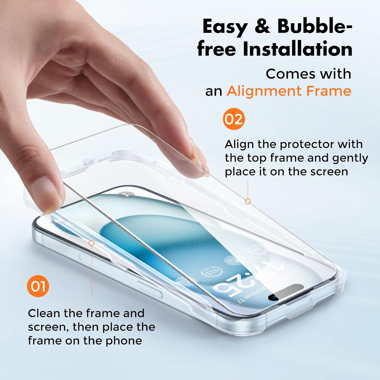 3x Gehard Glas Schermprotector iPhone 15 - 9H | 54% Korting