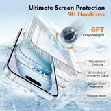 3x Gehard Glas Schermprotector iPhone 15 - 9H | 54% Korting