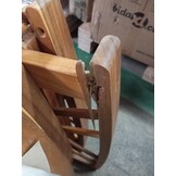 vidaXL Tuinstoelen 2 st met kussens massief acaciahout