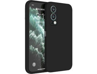 Topme Designed for OnePlus Nord 2 5G (6.43 inch), TPU Silicone Protective Case, Black