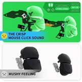 eXtremeRate Clicky Hair Trigger Kit voor ps5 Controller BDM-030,Micro Switch L2R2 Trigger Stop Ergonomische L1R1 Bumper Tactile Buttons Muisklik voor ps5 Controller BDM-030 (Sterke Versie) - Maat Sterke Versie