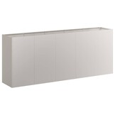 vidaXL Plantenbak roestig 200x40x80 cm weervast staal