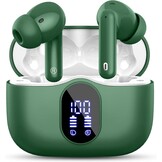Btootos Bluetooth 5.3 hoofdtelefoon, draadloos, met 4 ENC-ruisonderdrukking, microfoon, bluetooth, hifi, stereogeluid, 36 uur speeltijd, IP7 waterdicht, led-display, touch-bediening