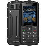HAMMER H Basalt Rugged Mega Battery, 1800 mAh, 6.1 cm (2.4 Inches), Waterproof (IP68), Shockproof, Dual SIM, Bluetooth, Mobile Phone with Multi-Tool Buttons, Black