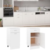 vidaXL Keukenonderkast met Lade Lyon Wit - 53% Korting