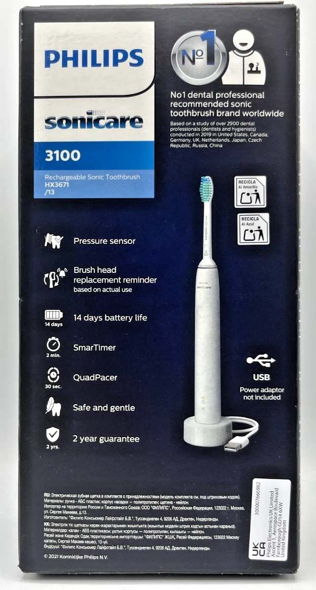 Elektrische Tandenborstel Sonicare 3100 - 29% Korting