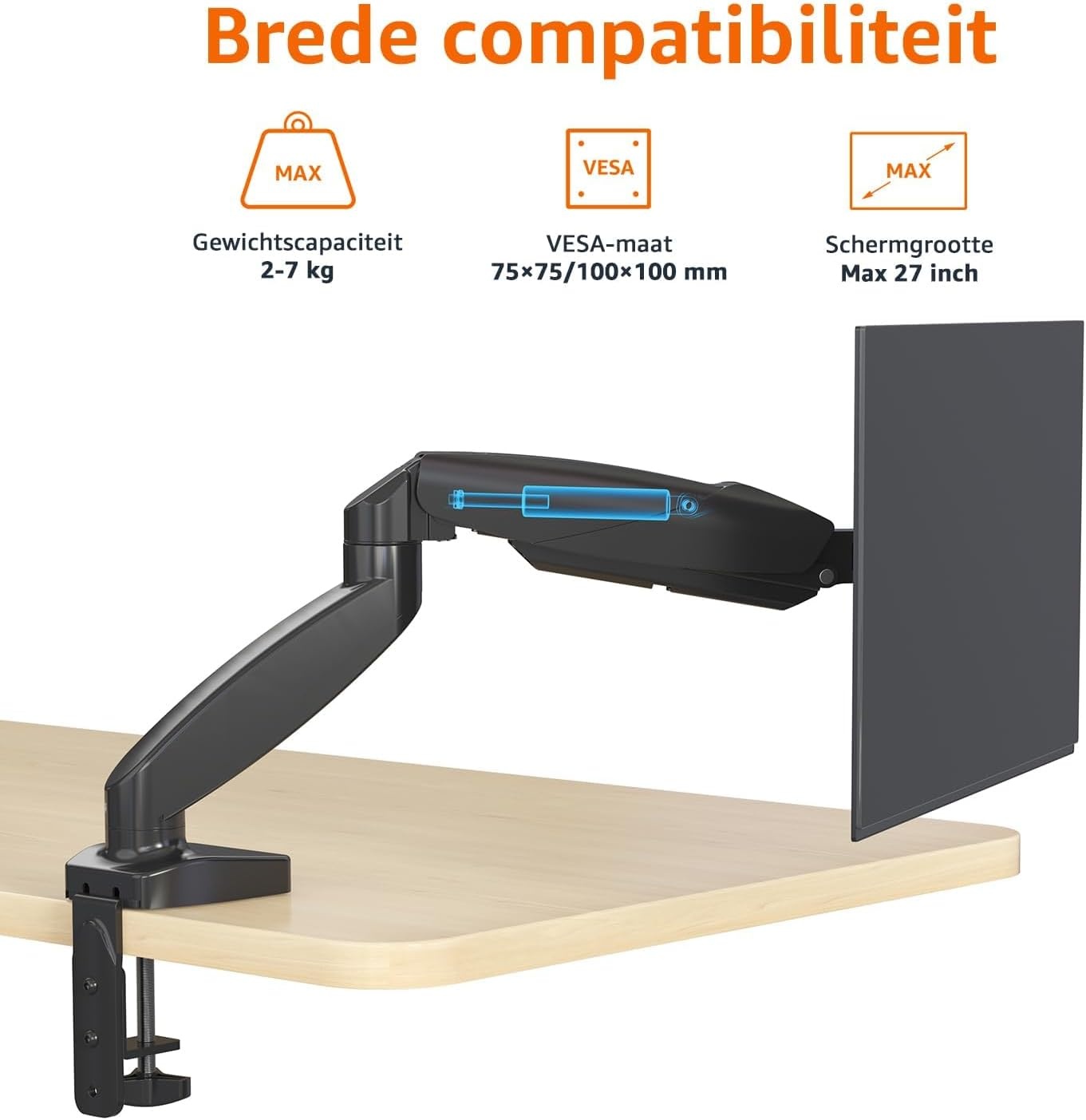 Monitorarm Gasveer 15-27" - 57% Korting