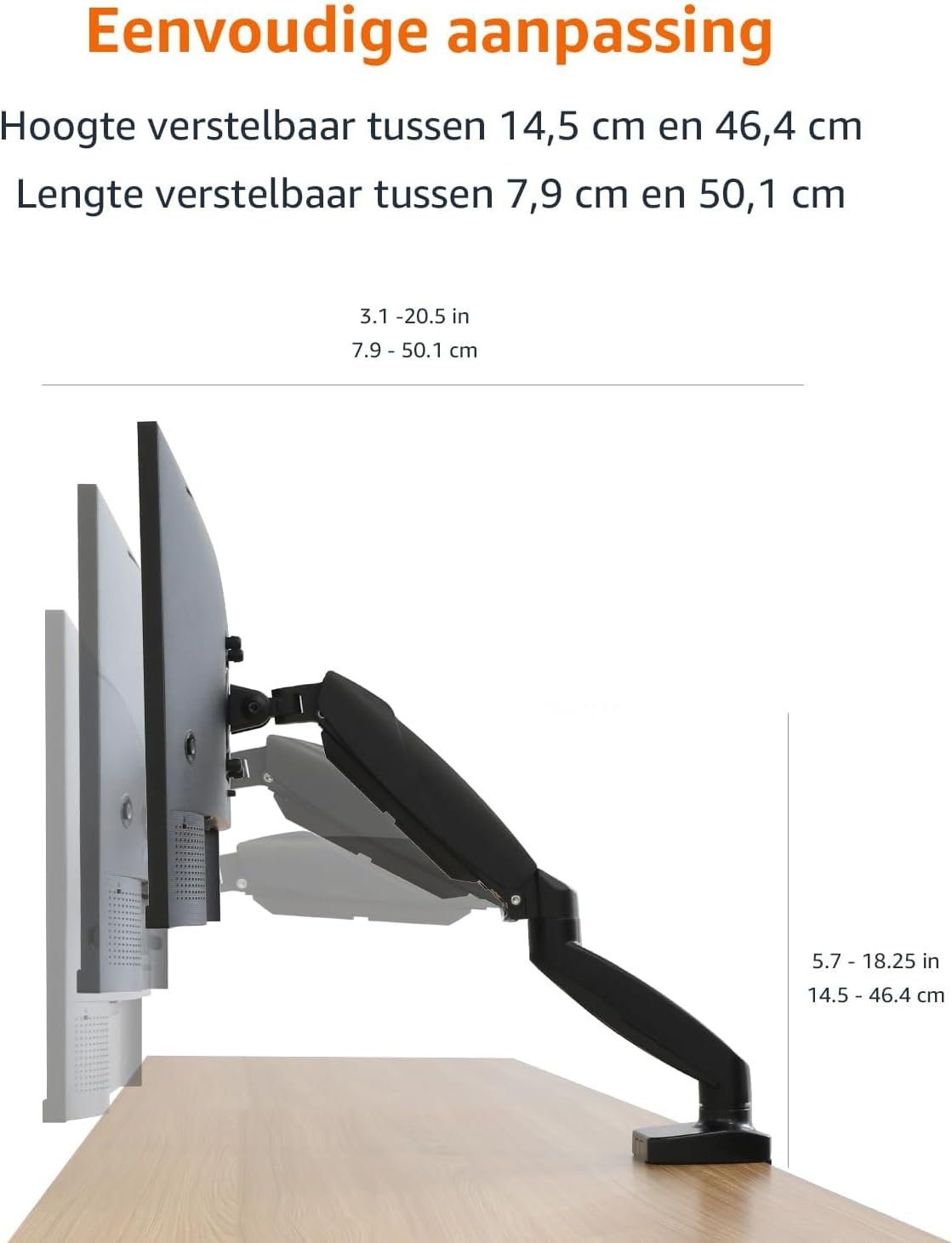 Monitorarm Gasveer 15-27" - 57% Korting