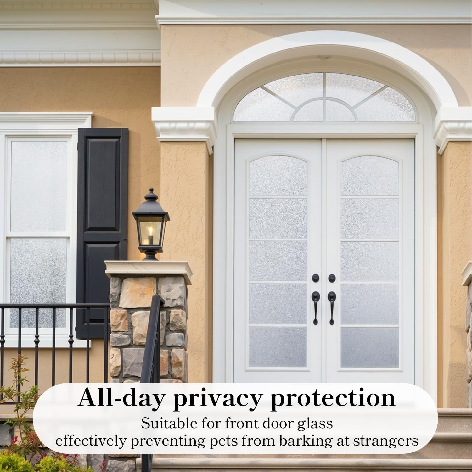 Raamfolie Privacy Decoratief Wit 90x200 cm - 28% Korting