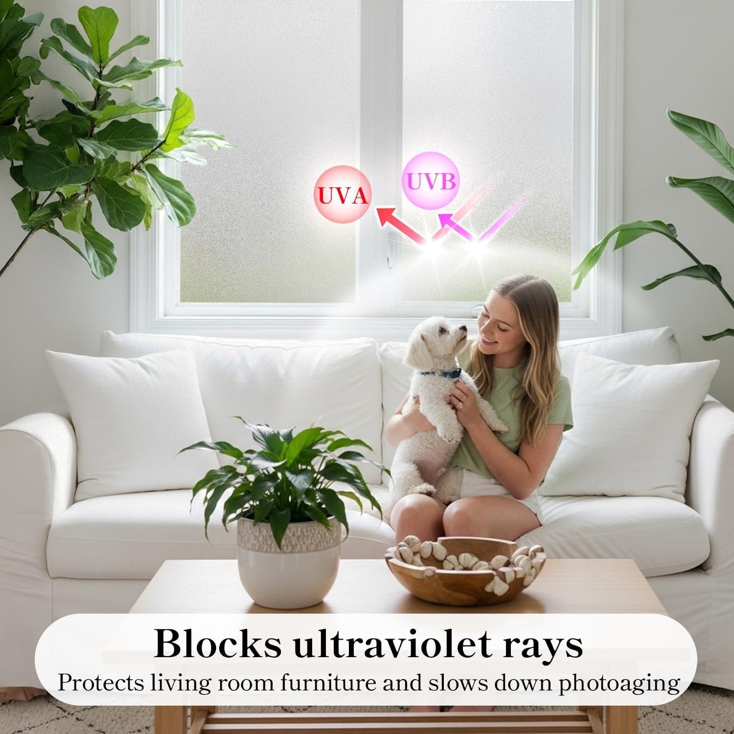 Raamfolie Privacy Decoratief Wit 90x200 cm - 28% Korting