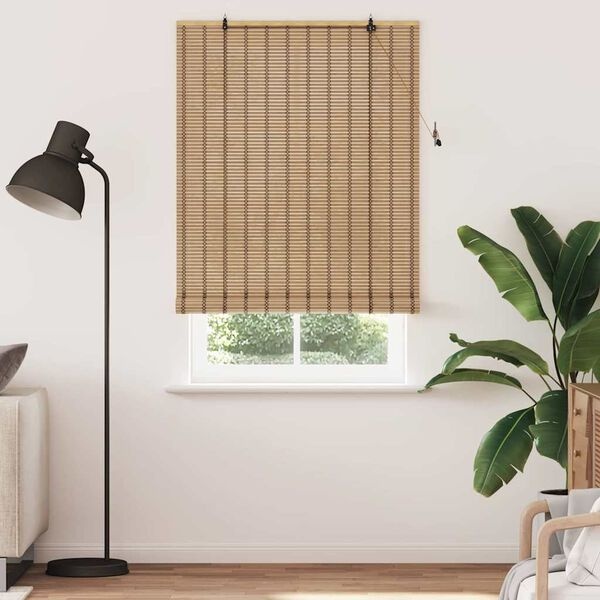 vidaXL Bamboe Rolgordijn Licht Bruin 120x220cm - 33% Korting