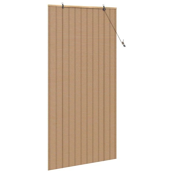vidaXL Bamboe Rolgordijn Licht Bruin 120x220cm - 33% Korting