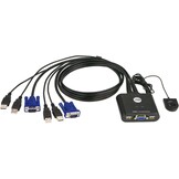 2-poorts USB VGA KVM Switch | 2048x1536 | Win/Mac/Linux | Zwart (71% Korting)
