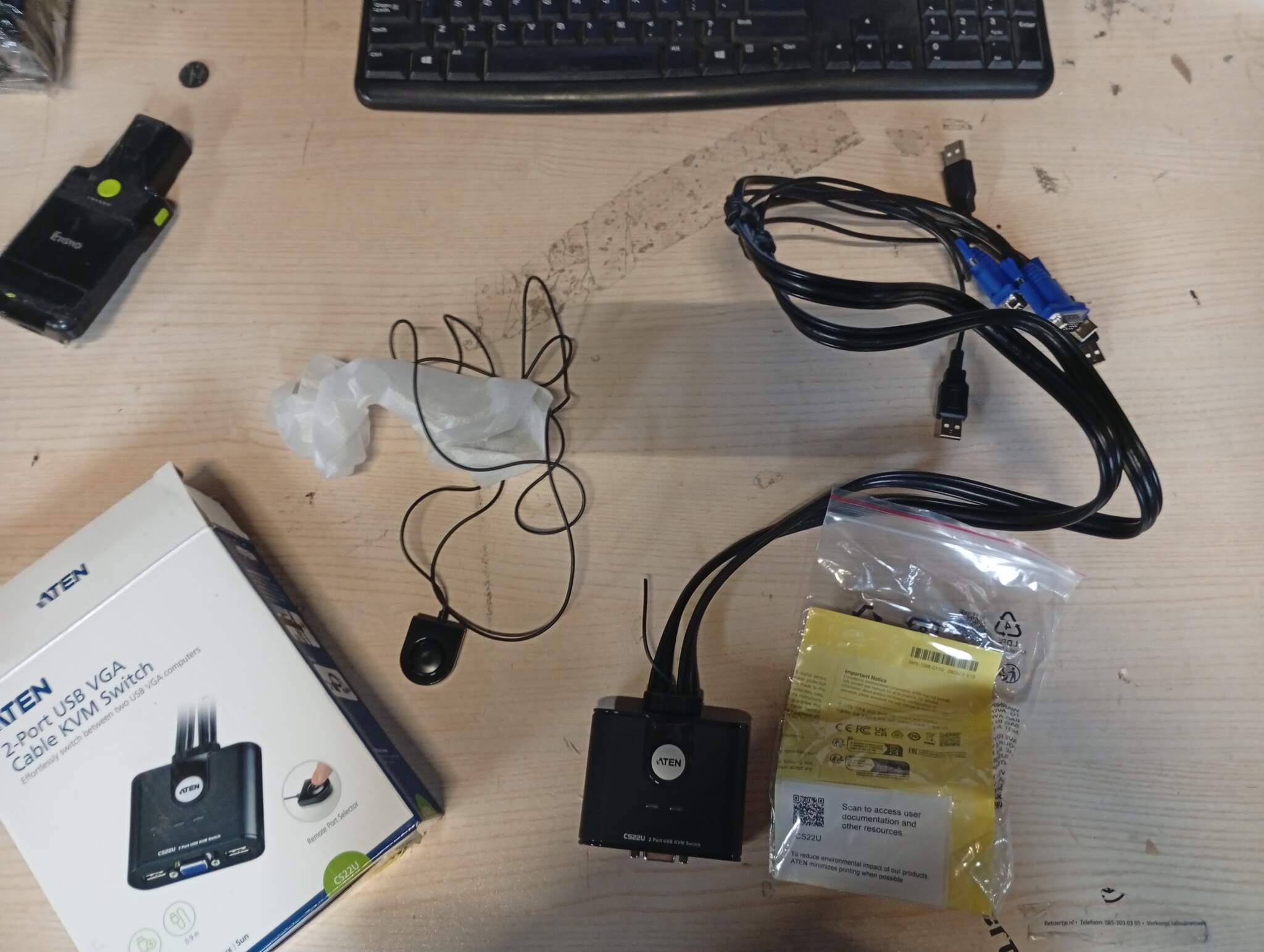2-poorts USB VGA KVM Switch | 2048x1536 | Win/Mac/Linux | Zwart (71% Korting)