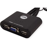 2-poorts USB VGA KVM Switch | 2048x1536 | Win/Mac/Linux | Zwart (71% Korting)