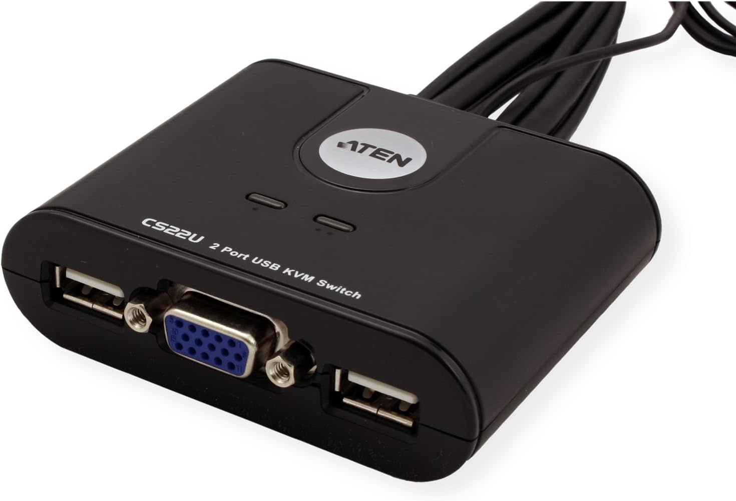 2-poorts USB VGA KVM Switch | 2048x1536 | Win/Mac/Linux | Zwart (71% Korting)