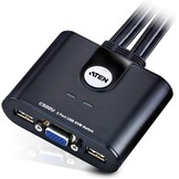 2-poorts USB VGA KVM Switch | 2048x1536 | Win/Mac/Linux | Zwart (71% Korting)