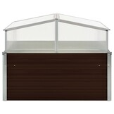 Tuinkas 100x100x85 cm - Gegalvaniseerd Staal - Bruin - 34% Korting!