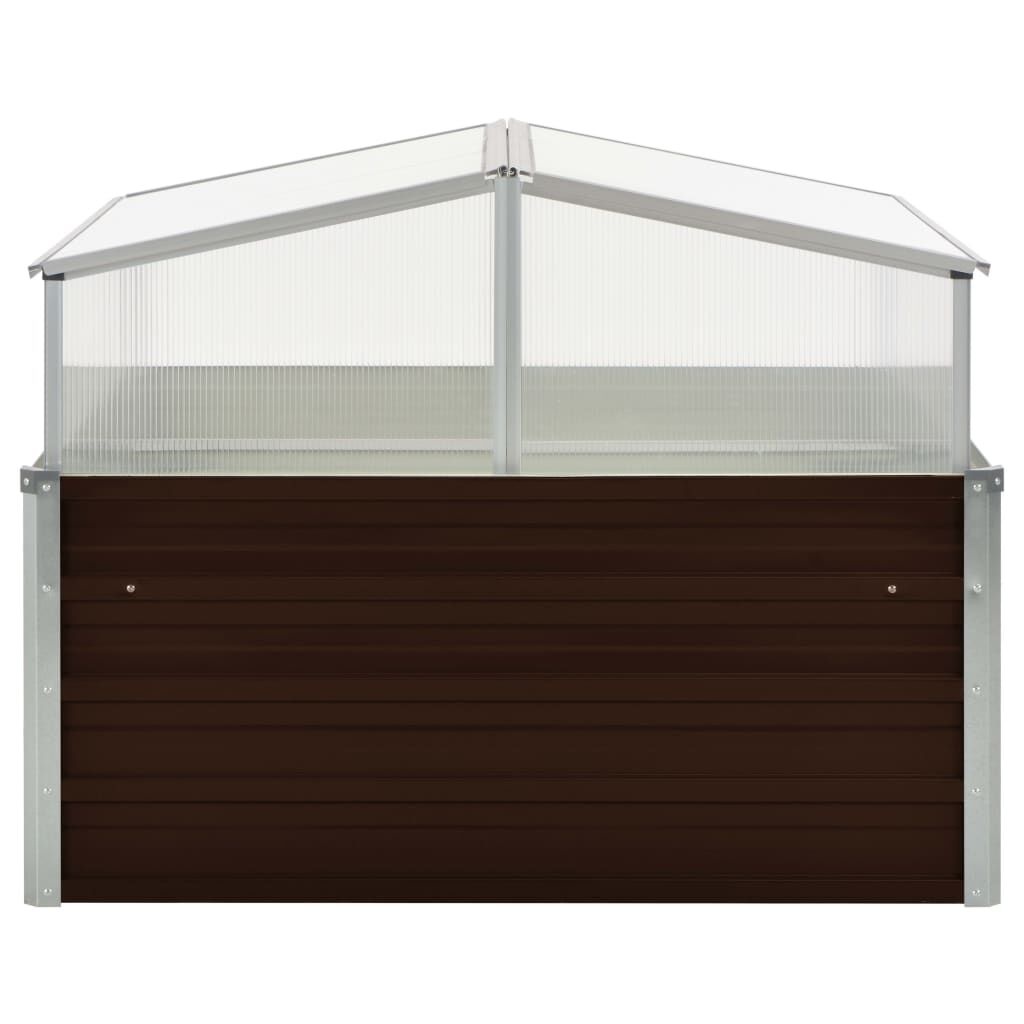 Tuinkas 100x100x85 cm - Gegalvaniseerd Staal - Bruin - 34% Korting!