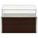 Tuinkas 100x100x85 cm - Gegalvaniseerd Staal - Bruin - 34% Korting!