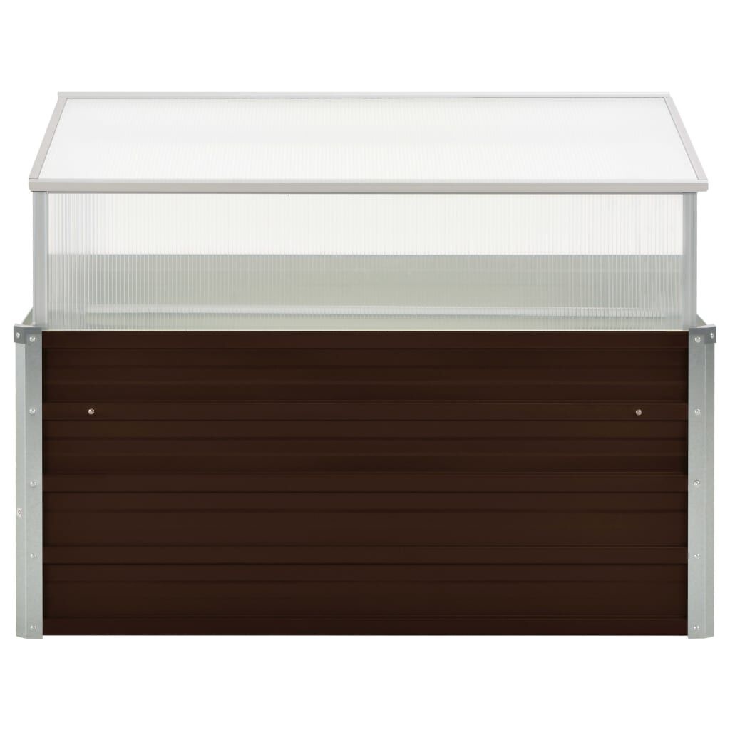 Tuinkas 100x100x85 cm - Gegalvaniseerd Staal - Bruin - 34% Korting!