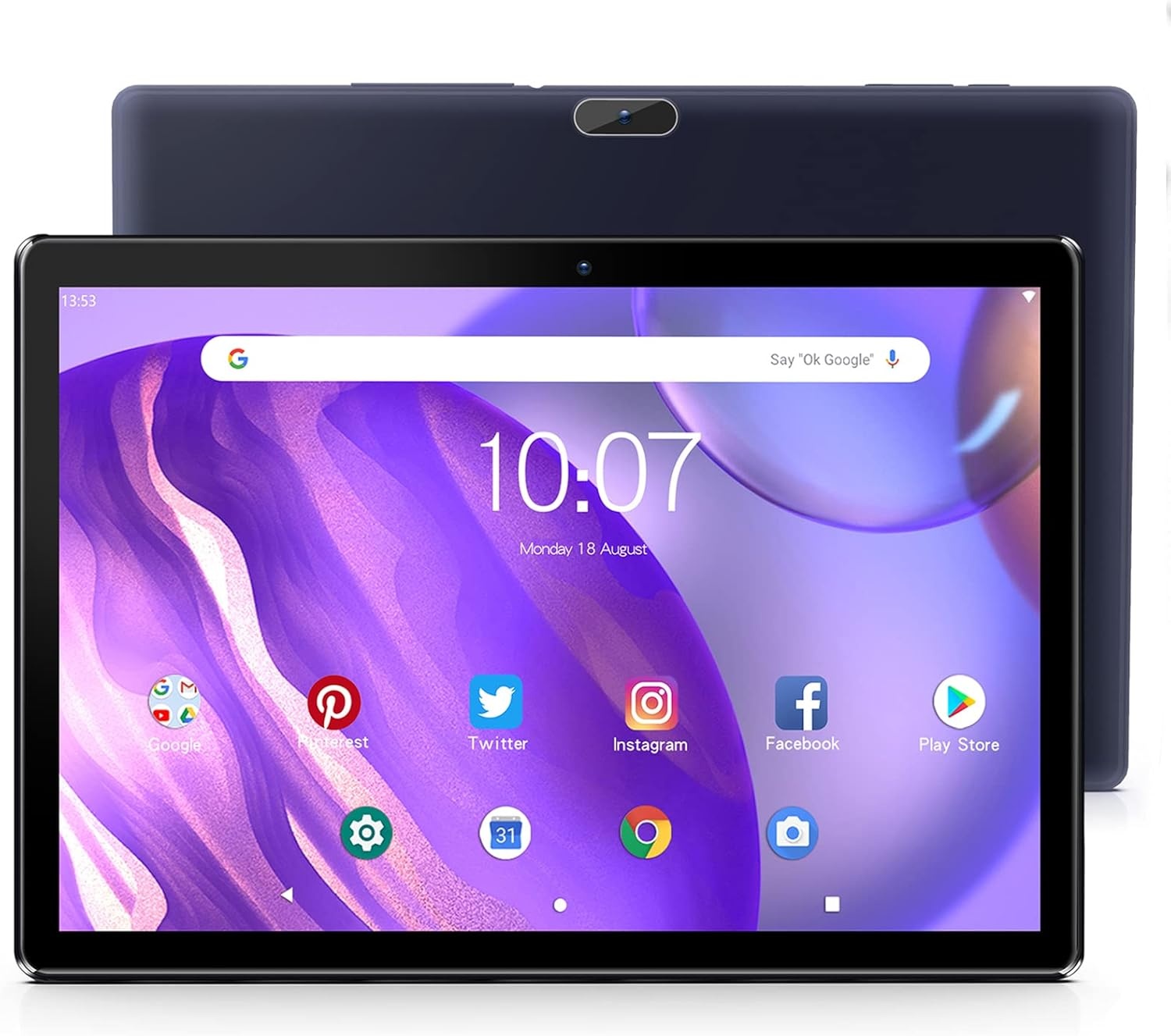Android Tablet Zwart 10" HD IPS, 2GB RAM, 32GB Opslag - 34% Korting