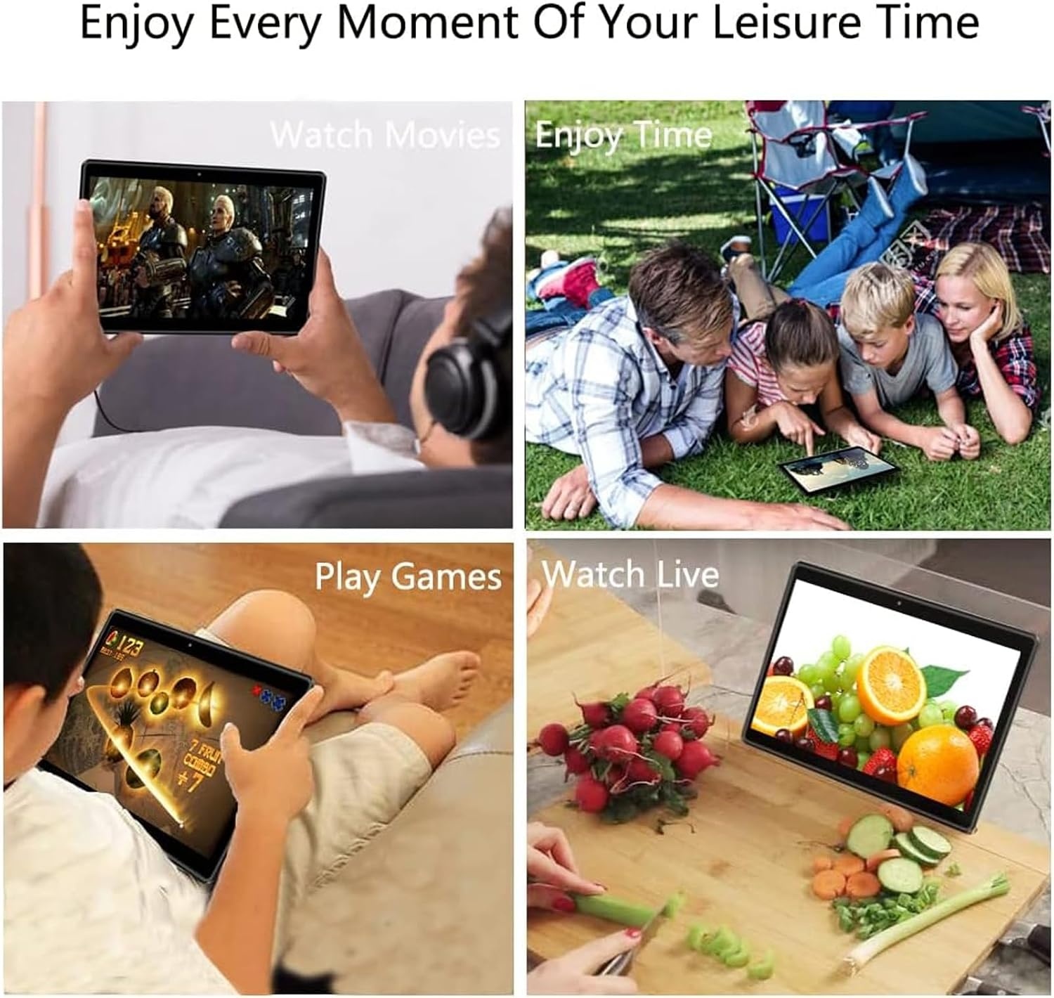 Android Tablet Zwart 10" HD IPS, 2GB RAM, 32GB Opslag - 34% Korting