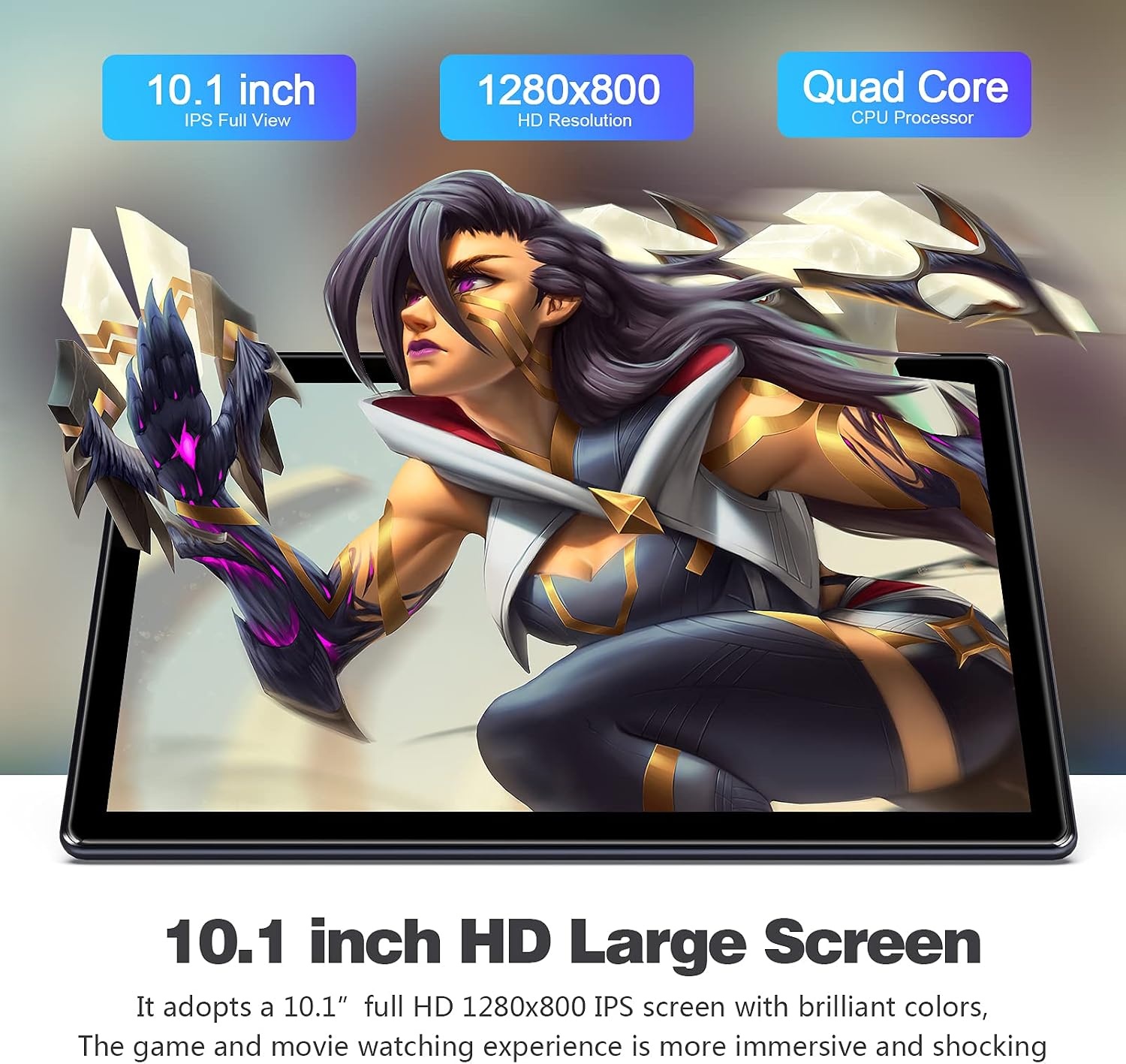 Android Tablet Zwart 10" HD IPS, 2GB RAM, 32GB Opslag - 34% Korting