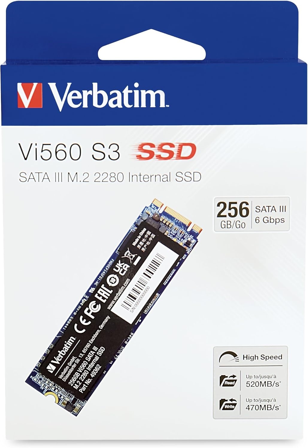 Snelle 256GB M.2 SATA SSD - PC/Laptop Upgrade met 33% Korting