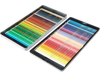 72 Kleurpotloden | Levendige Kleuren | Blikken Doos | 55% Korting