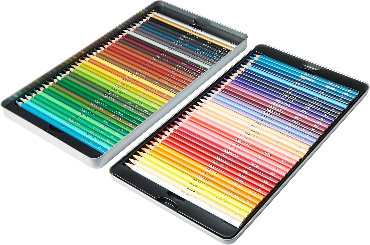 72 Kleurpotloden | Levendige Kleuren | Blikken Doos | 55% Korting