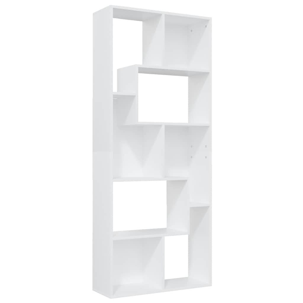 Boekenkast bewerkt hout wit 67x24x161 cm - 34% korting!