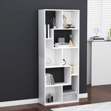 Boekenkast bewerkt hout wit 67x24x161 cm - 34% korting!