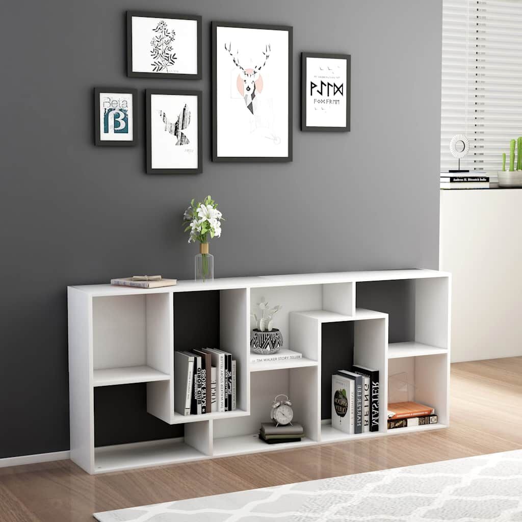 Boekenkast bewerkt hout wit 67x24x161 cm - 34% korting!