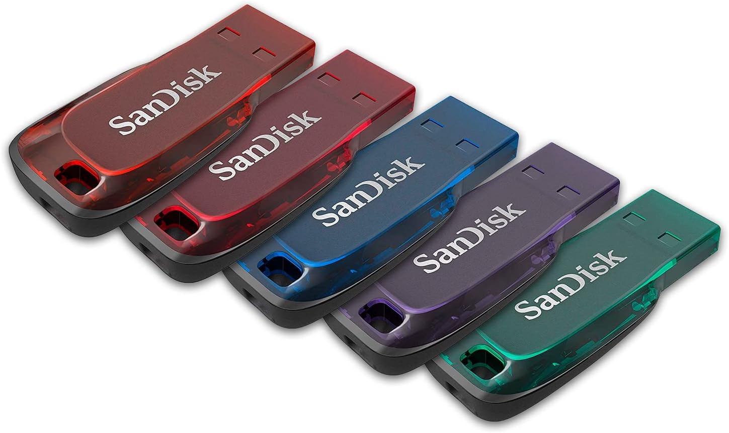 5x Zwarte Cruzer Blade 32GB USB-sticks - Ultracompact